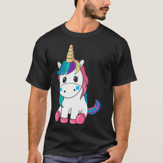 Unicorn Toppen Cute Design T Shirt