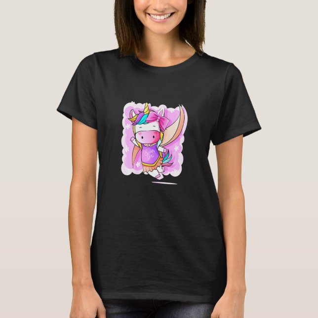 Unicorn Toppen Girl T Shirt (Framsida)