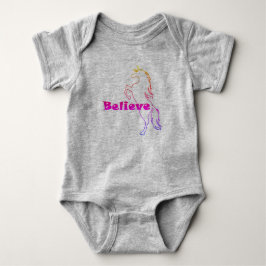 Unicorn Tro Design - Baby Jersey Bodykostym T Shirt