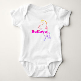 Unicorn Tro Design - Baby Jersey Bodykostym T Shirt