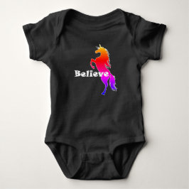 Unicorn Tro Design - Baby Jersey Bodykostym T Shirt