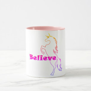 Unicorn Tro Design - Rosa 11 oz Combo Mugg
