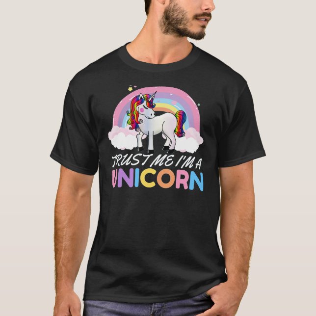 Unicorn Trust Jag är Unicorn T Shirt (Framsida)