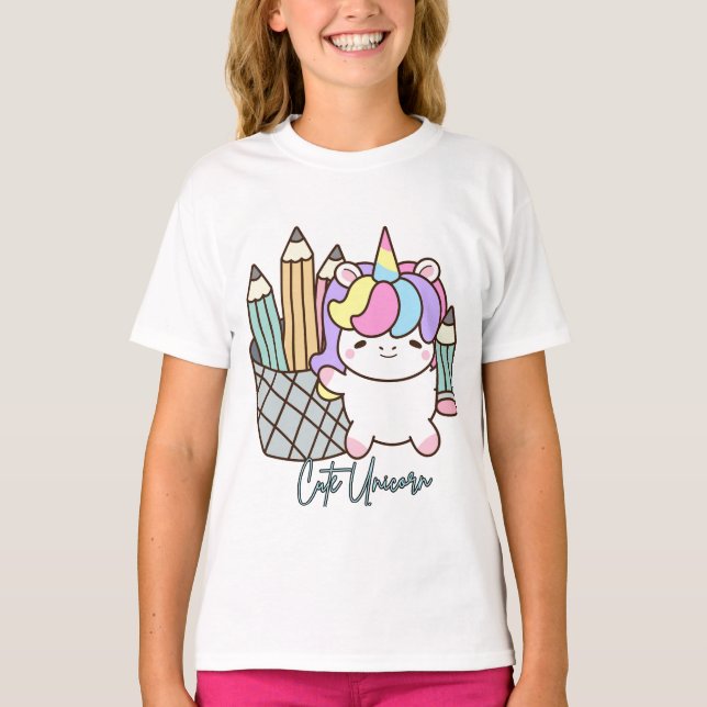 Unicorn-tshirt T Shirt (Framsida)