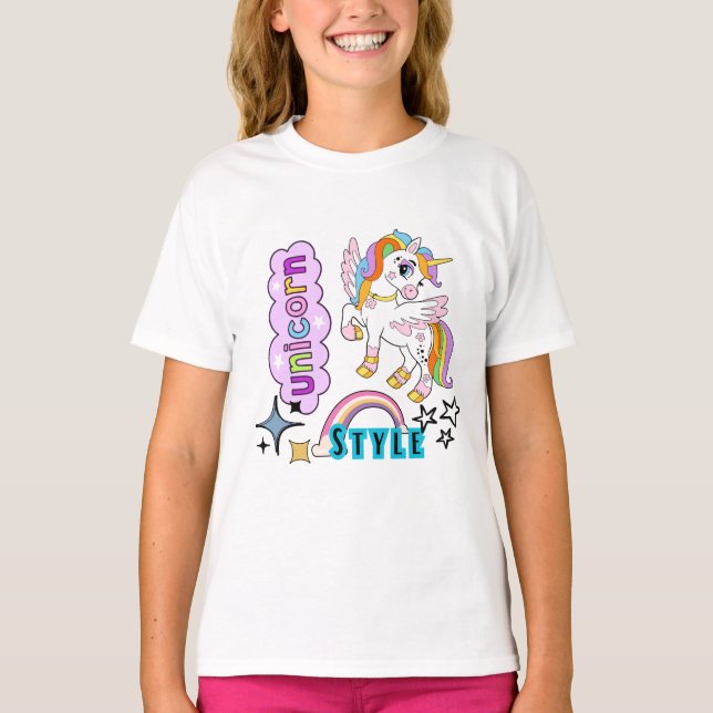 Unicorn-tshirt T Shirt (Framsida)