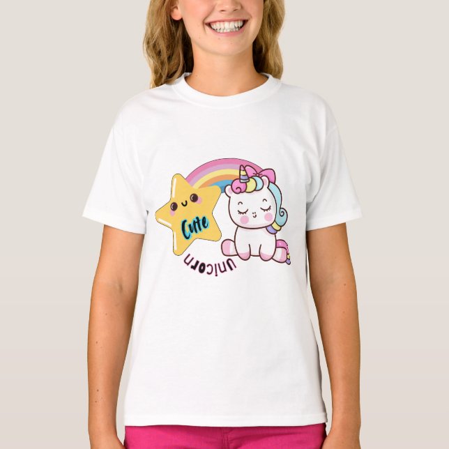 Unicorn-tshirt T Shirt (Framsida)