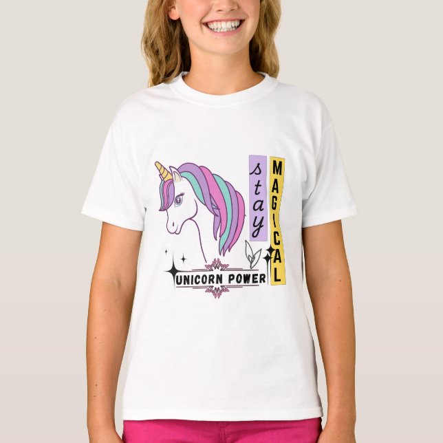 Unicorn-tshirt T Shirt (Framsida)