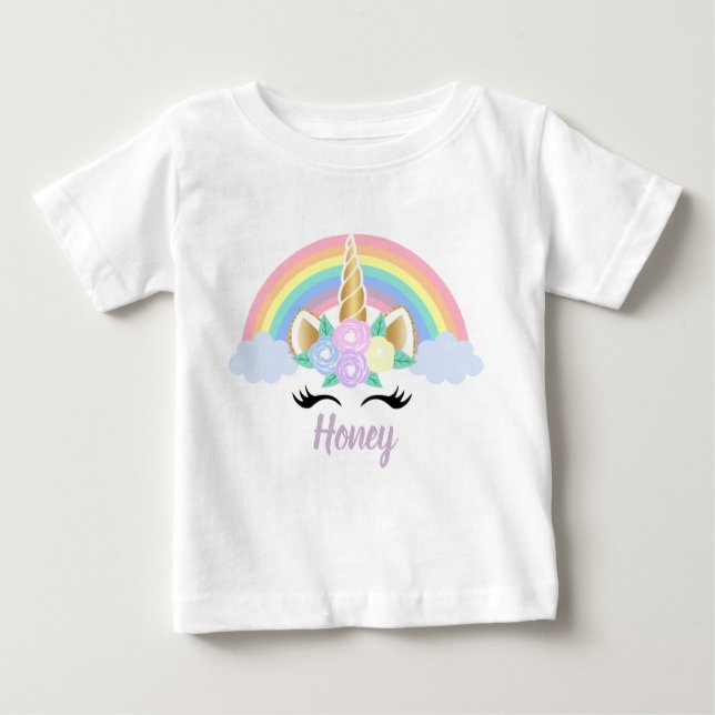Unicorn TUTU-organet kostym T Shirt (Framsida)