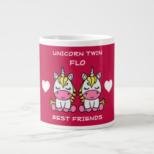 Unicorn Twin Sister Jumbo Mugg