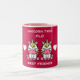 Unicorn Twin Sister Två-Tonad Mugg