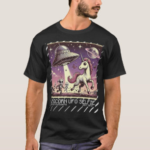 Unicorn UFO Selfie: Vintage Escape (rymd, utomjord T Shirt
