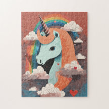 Unicorn under Rainbow & Bland Hearts