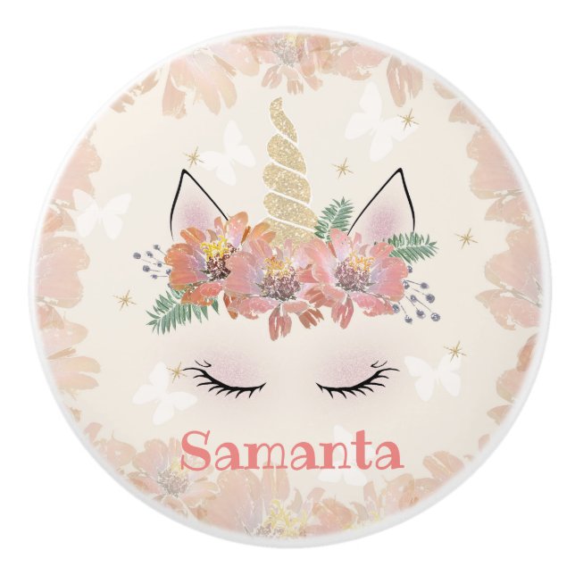 Unicorn, Unicorn Ansikte, personlig Knopp (Framsidan)