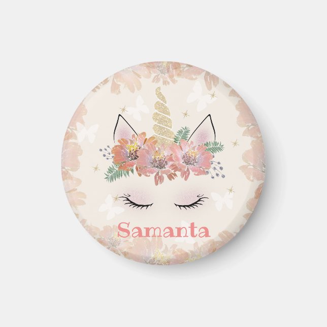 Unicorn, Unicorn Ansikte, personlig Magnet (Framsidan)