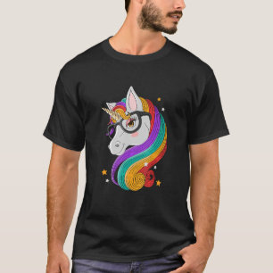 Unicorn Unicorns Colorful Fables Stories Kärlek An T Shirt