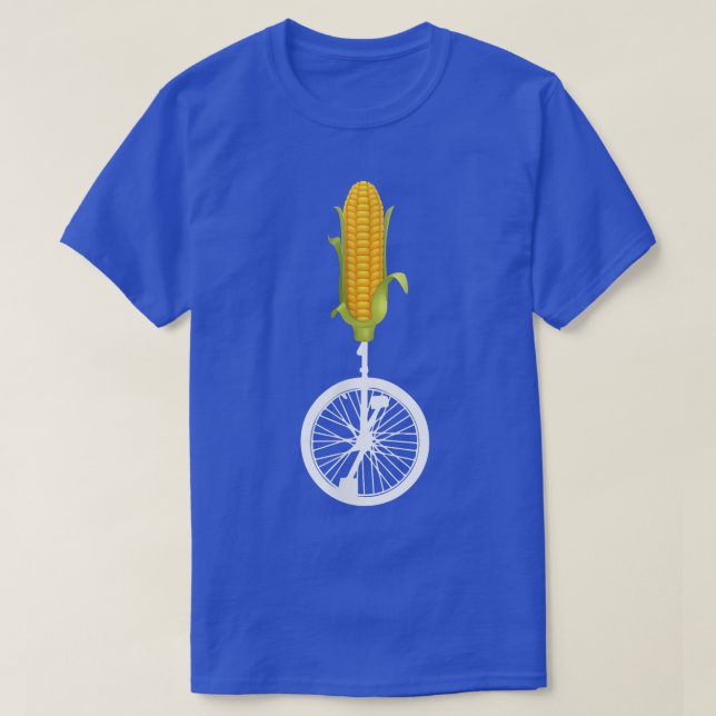 Unicorn Unicycle Art  T Shirt (Design framsida)