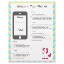 Unicorn, vad är på din Mobil? Barnstödsspel