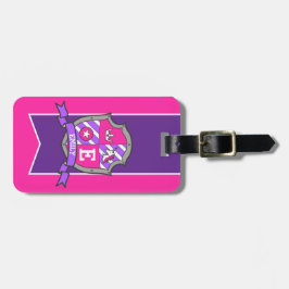 Unicorn vapensköld personlig namn och adress bagagebricka