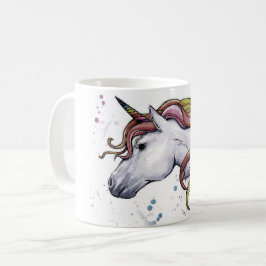 Unicorn vatten Färg Kaffemugg
