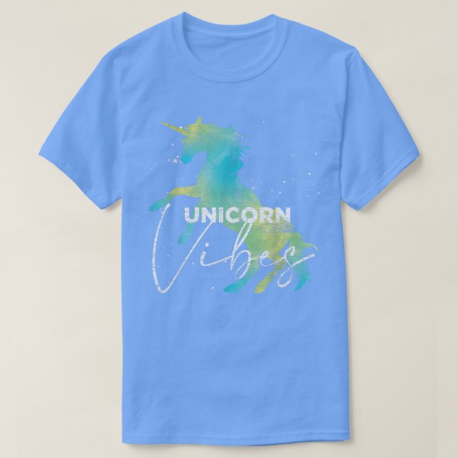 Unicorn Vibes Magic Animal Fantasy Fairytale Uni T Shirt (Design framsida)