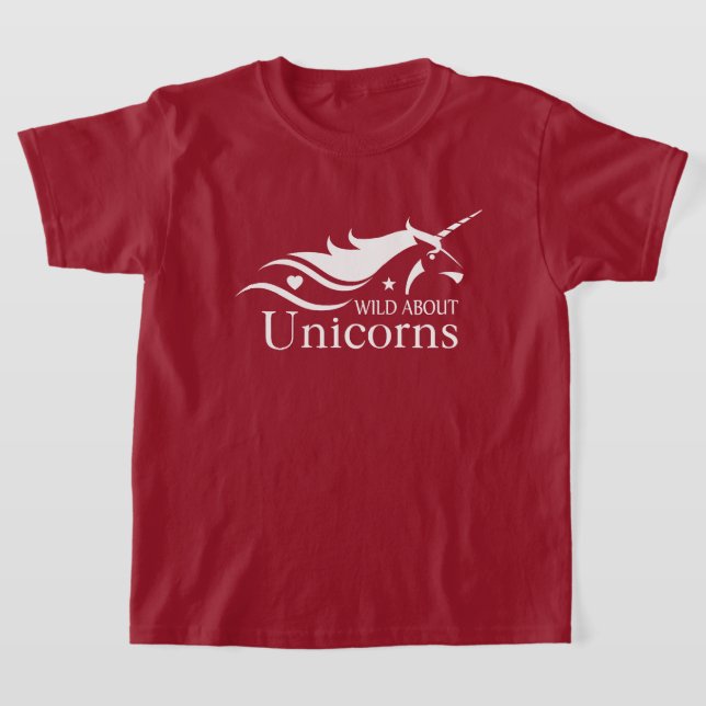 Unicorn - Vild om Unicorns T Shirt (Laydown)