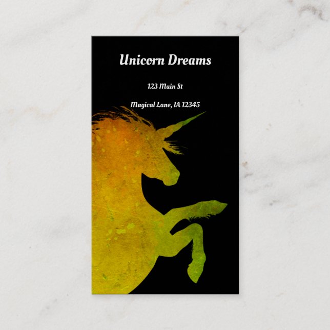 Unicorn Visitkort (Framsida)
