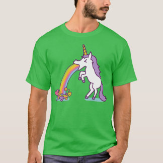 Unicorn Vomit Funny Rainbow Mythical Horse T Shirt
