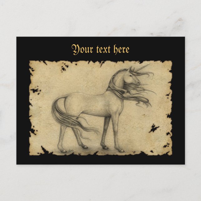 Unicorn Vykort (Framsida)