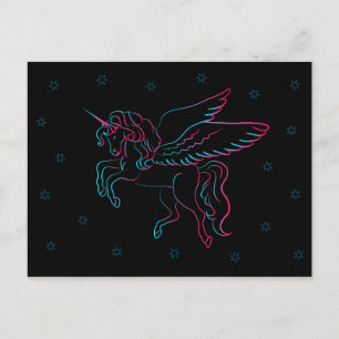 Unicorn-vykort Vykort