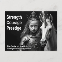 Unicorn-vykort Vykort