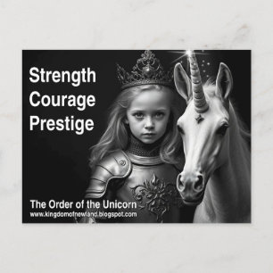 Unicorn-vykort Vykort