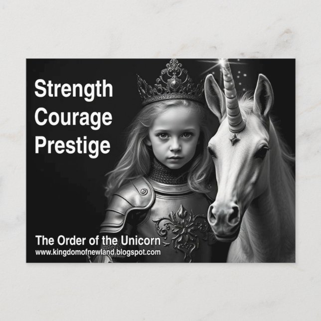 Unicorn-vykort Vykort (Framsida)