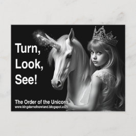 Unicorn-vykort Vykort
