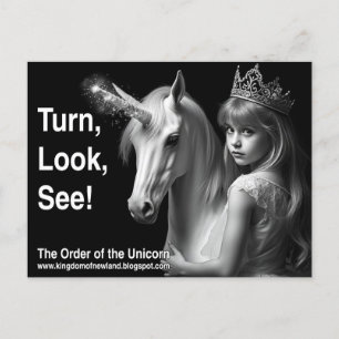 Unicorn-vykort Vykort