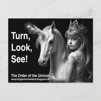 Unicorn-vykort Vykort
