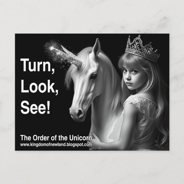 Unicorn-vykort Vykort (Framsida)