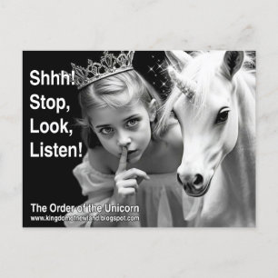 Unicorn-vykort Vykort