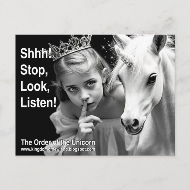 Unicorn-vykort Vykort (Framsida)