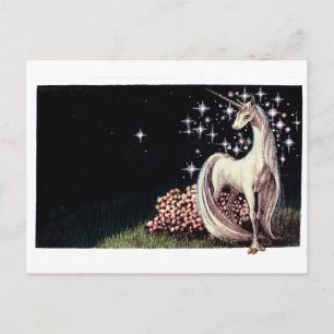 Unicorn-vykort Vykort