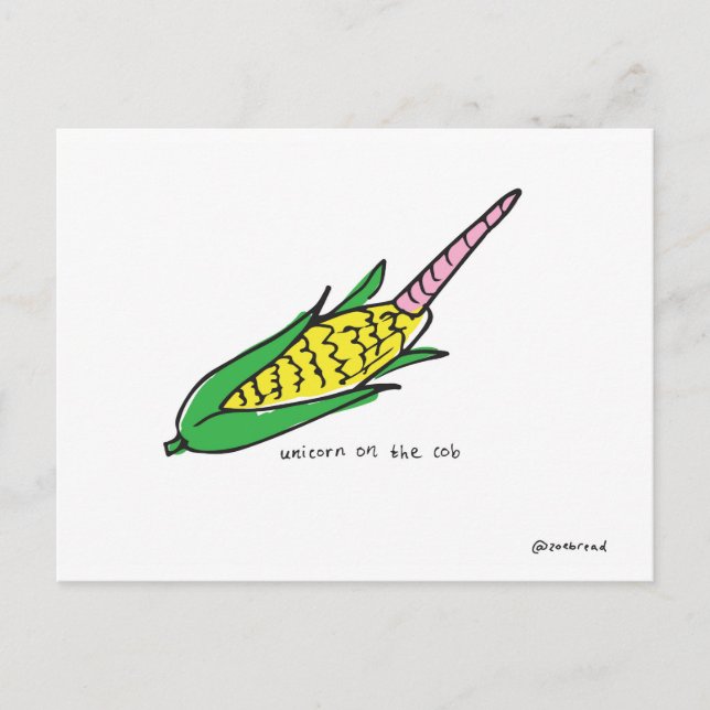 Unicorn-vykort Vykort (Framsida)