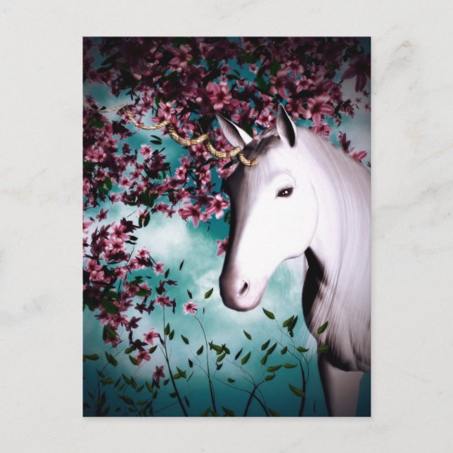 Unicorn-vykort Vykort (Framsida)