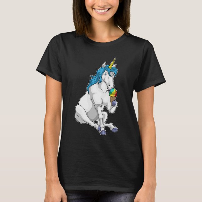 Unicorn Waffle glass T Shirt (Framsida)