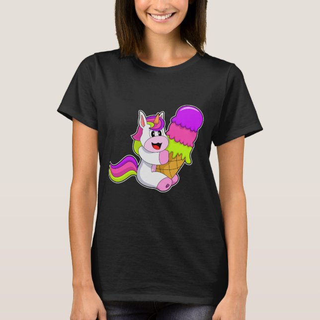 Unicorn Waffle glass T Shirt (Framsida)