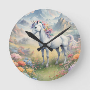 Unicorn Wall Clock Rund Klocka