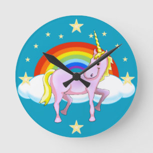 Unicorn Wall Clock Rund Klocka