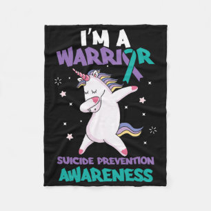 Unicorn Warrior Suicide Awareness Suicide Tee Fleecefilt