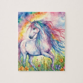 Unicorn Watercolor Pussel