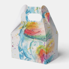 Unicorn Watercolor Rainbow Birthday Girls Tonåring Presentaskar
