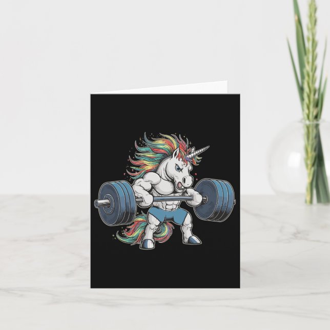 Unicorn Weightlift Fitness Gym Kort (Framsida)