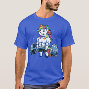 Unicorn Weightlift T Deadlift Fitness Gym Wome Shirt